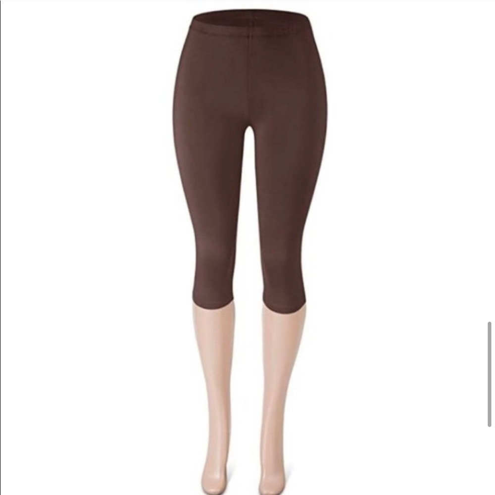 Brown Capri leggings